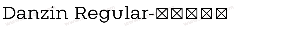 Danzin Regular字体转换